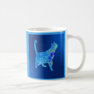 Blauwe Kat op Weg naar Huis Koffiemok