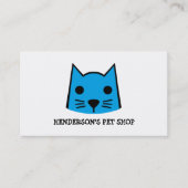 Blauwe kat, Pet Store en Groomers Visitekaartje (Voorkant)