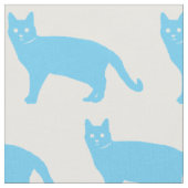 Blauwe kat stof (Close Up)