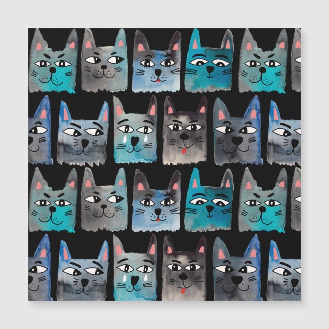 Blauwe katten (Voorkant)