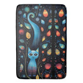 Blauwe katten badmat (Voorkant Verticaal)