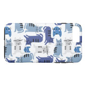 Blauwe katten Case-Mate iPhone case