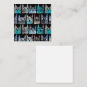 Blauwe katten notitiekaartje (Voorkant / Achterkant)