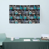 Blauwe katten spandoek (Beurs)