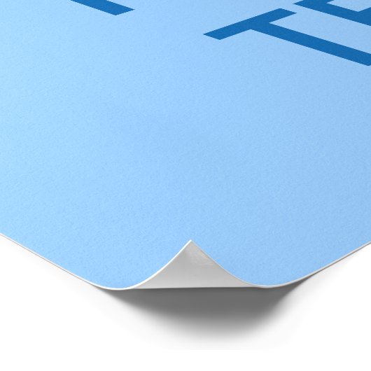 Blauwe KeepCalm-posters | SJABLOON Poster (Hoek)