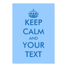 Blauwe KeepCalm-posters |  SJABLOON