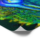 blauwe kelp poster (Hoek)