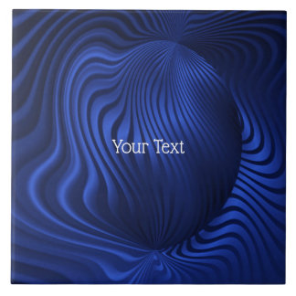 Blauwe keramische marinedepoel tegeltje