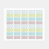 Blauwe kers labels (Vel)
