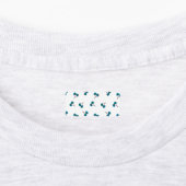 Blauwe kers labels (Aangebracht)