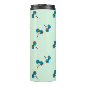 Blauwe kers thermosbeker (Achterkant)