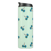 Blauwe kers thermosbeker (Geroteerd rechts)