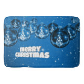 Blauwe kerst badmat (Voorkant)