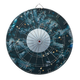 Blauwe kerst Bauble Dartbord