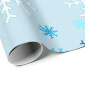 Blauwe kerst cadeaupapier (Rol Hoek)