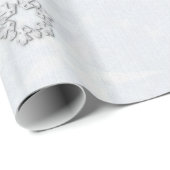 Blauwe kerst cadeaupapier (Rol Hoek)