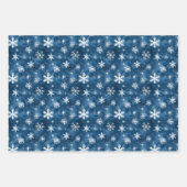 Blauwe kerst inpakpapier vel (Voorkant 2)