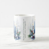 Blauwe Kerst - Kaarsen Koffiemok (Center)