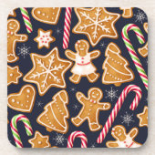 Blauwe kerst | kerstset voor Onderzetter (Voorkant)