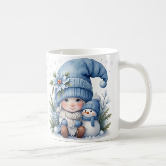 Blauwe Kerst - Little Elf Koffiemok (Rechts)