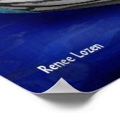 Blauwe kerst poster (Hoek)