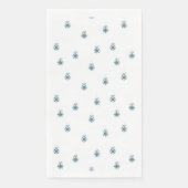 Blauwe kerst servet (Voorkant)