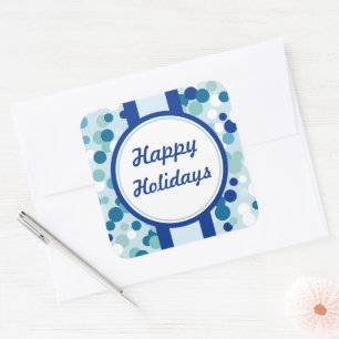 Blauwe Kerst stickers