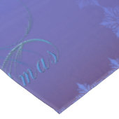 Blauwe kerst tafelkleed (Gekanteld)