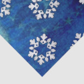 Blauwe kerst tissuepapier (Detail)