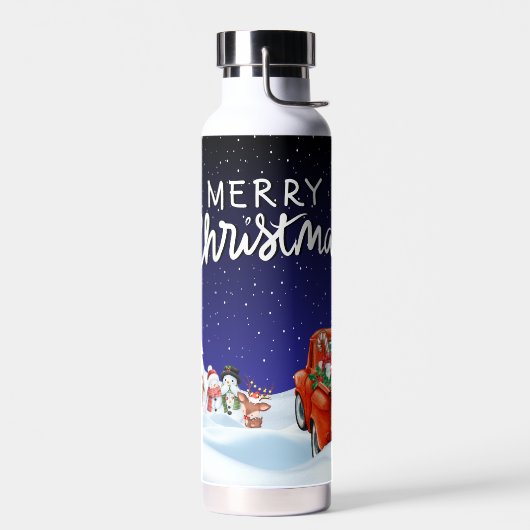 Blauwe kerst waterfles (Links)