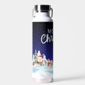 Blauwe kerst waterfles (Voorkant)