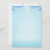 Blauwe Kerstballen Kerstmis Kaart (Achterkant)