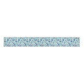 Blauwe kerstbomen in een Evergreen Forest Grosgrain Lint (Voorkant)