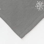Blauwe kerstboom en Snowflakes vlooienbak Fleece Deken (Hoek)