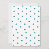 Blauwe kerstfeestdag kaart (Achterkant)