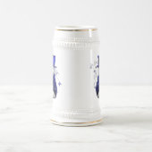 Blauwe kerstman bierpul (Center)