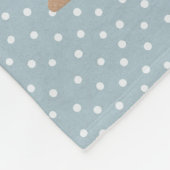 Blauwe Kerstman in de Sleigh Fleece Deken (Hoek)