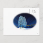 Blauwe Kerstmis #6 Feestdagenkaart (Achterkant)