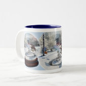 Blauwe Kerstmis - Mok (Voorkant links)