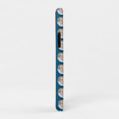 Blauwe Kerstmis Verjaardag Gepersonaliseerde foto Case-Mate iPhone Case (Achterkant/rechts)