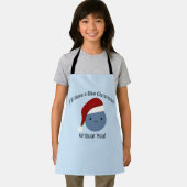 Blauwe Kerstmis zonder jou Schort (Insitu)