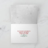 Blauwe kerstversiering in venster kaart (Binnen)