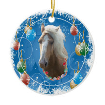 Blauwe kerstversiering