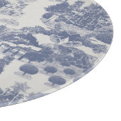 Blauwe kerstwinter Wonderland Snijplank (Hoek)