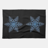 Blauwe keukenhanddoek (Horizontaal)