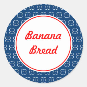 Blauwe keukenstickers op maat ronde sticker