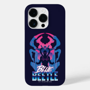 Blauwe kever retrowave versus grafisch Case-Mate iPhone 14 pro hoesje