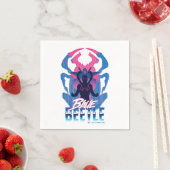 Blauwe kever retrowave versus grafisch servet (Insitu)