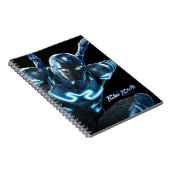 Blauwe kever springende karakter kunst notitieboek (Rechterzijde)