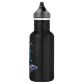 Blauwe kever springende karakter kunst waterfles  (Rechts)